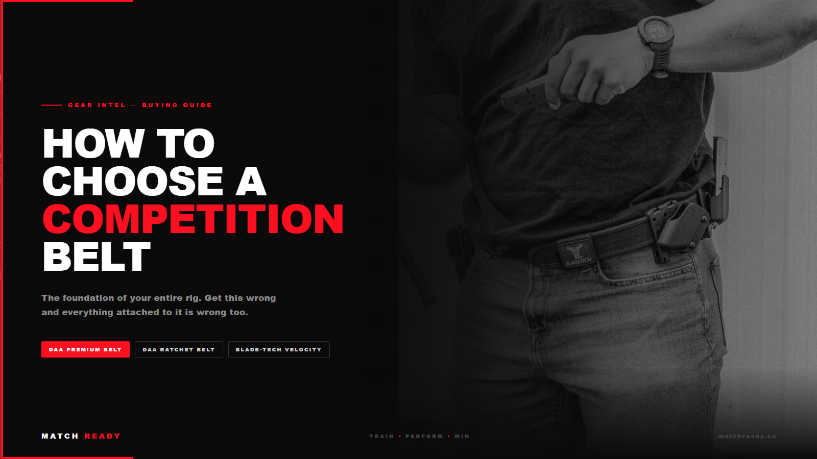 How to Choose a Competition Belt: A Practical Guide for IPSC and Practical Shooters