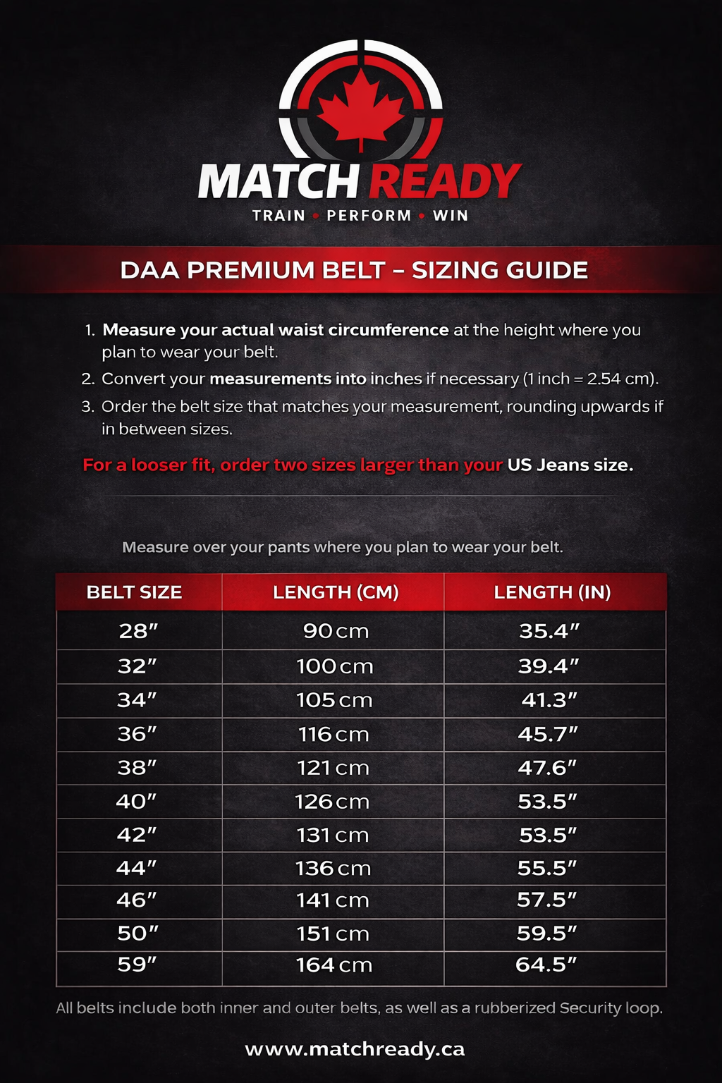 DAA Premium Belt - Competition Shooting Belt